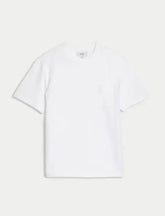 Pure Cotton Midweight Pocket T-shirt  Adomoo
